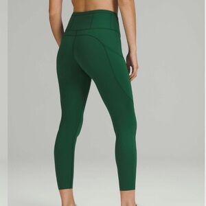 Lululemon Fast and Free High-Rise Tight 25" Everglade Green